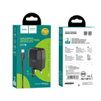 Wall charger “C77B Highway” dual port charger UK plug set with cable