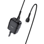 Wall charger “C77B Highway” dual port charger UK plug set with cable