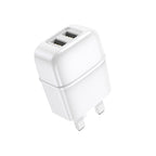 Wall charger “C77B Highway” dual port charger UK plug set with cable
