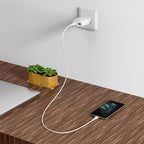 Wall charger “C78A Max energy” dual port EU set with cable