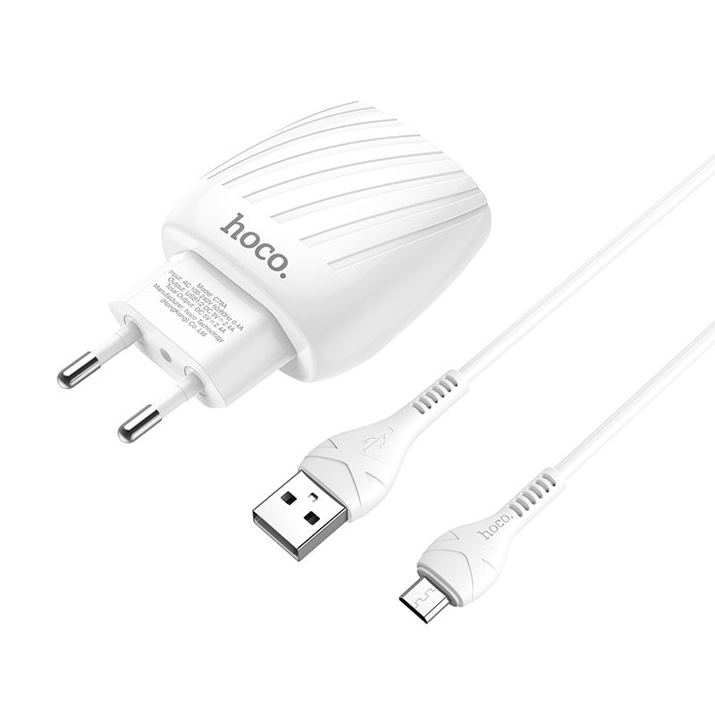 Wall charger “C78A Max energy” dual port EU set with cable