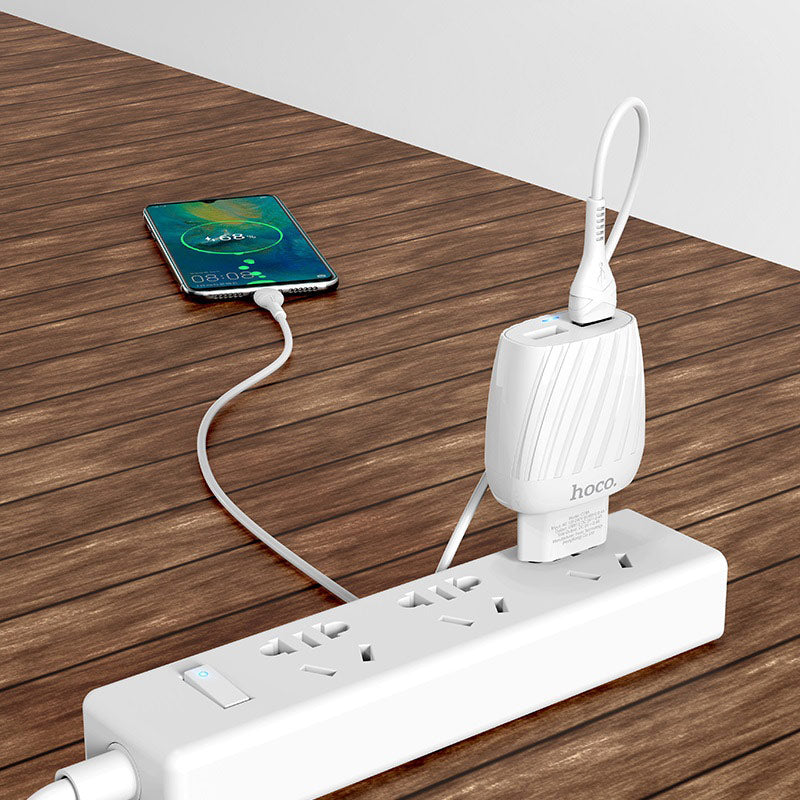 Wall charger “C78A Max energy” dual port EU set with cable