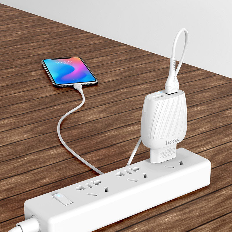 Wall charger “C78A Max energy” dual port EU set with cable