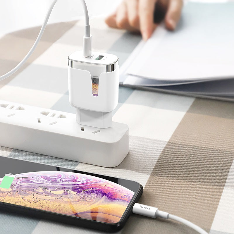 Wall charger “C79A Zeus” PD+QC3.0 EU plug set with cable