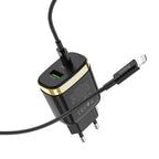 Wall charger “C79A Zeus” PD+QC3.0 EU plug set with cable