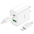 Wall charger “C80 Plus Rapido” PD + QC3.0 US set with cable