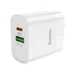 Wall charger “C80 Rapido” PD + QC3.0 US plug set with cable
