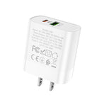 Wall charger “C80 Rapido” PD + QC3.0 US plug set with cable