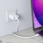 Wall charger “C80 Rapido” PD20W + QC3.0 US set with cable