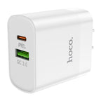 Wall charger “C80 Rapido” PD20W + QC3.0 US set with cable