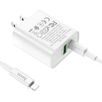 Wall charger “C80 Rapido” PD20W + QC3.0 US set with cable