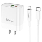 Wall charger “C80 Rapido” PD20W + QC3.0 US set with cable