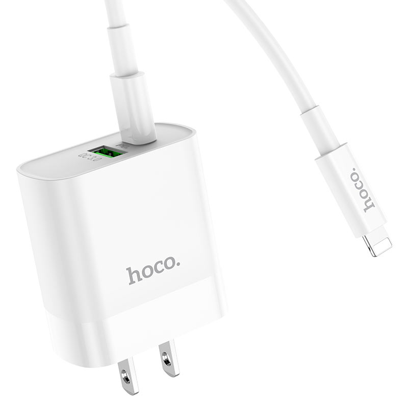 Wall charger “C80 Rapido” PD20W + QC3.0 US set with cable