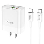 Wall charger “C80 Rapido” PD20W + QC3.0 US set with cable