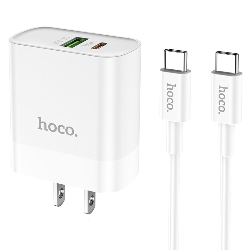 Wall charger “C80 Rapido” PD20W + QC3.0 US set with cable