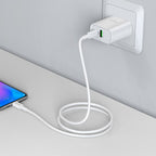 Wall charger “C80 Rapido” PD20W + QC3.0 US set with cable