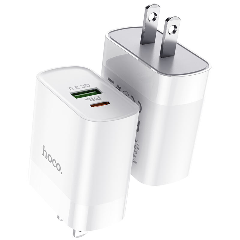 Wall charger “C80 Rapido” PD20W + QC3.0 US set with cable