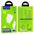 Wall charger “C80A Plus Rapido” PD + QC3.0 EU set with cable