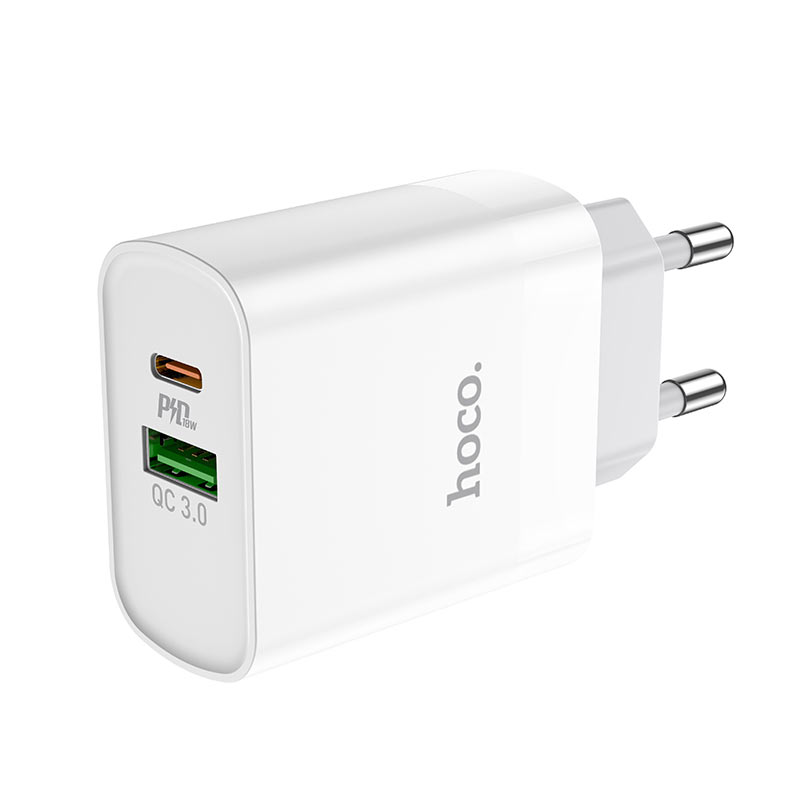 Wall charger “C80A Rapido” PD + QC3.0 EU plug set with cable