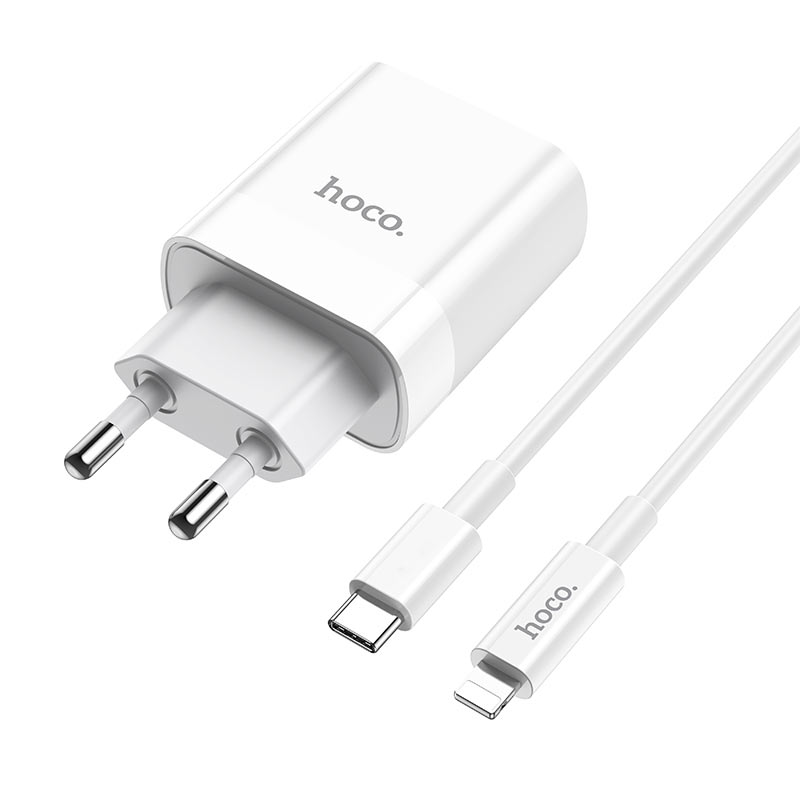 Wall charger “C80A Rapido” PD + QC3.0 EU plug set with cable