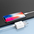 Wall charger “C80A Rapido” PD + QC3.0 EU plug set with cable