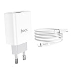 Wall charger “C80A Rapido” PD + QC3.0 EU plug set with cable