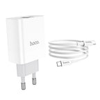 Wall charger “C80A Rapido” PD + QC3.0 EU plug set with cable