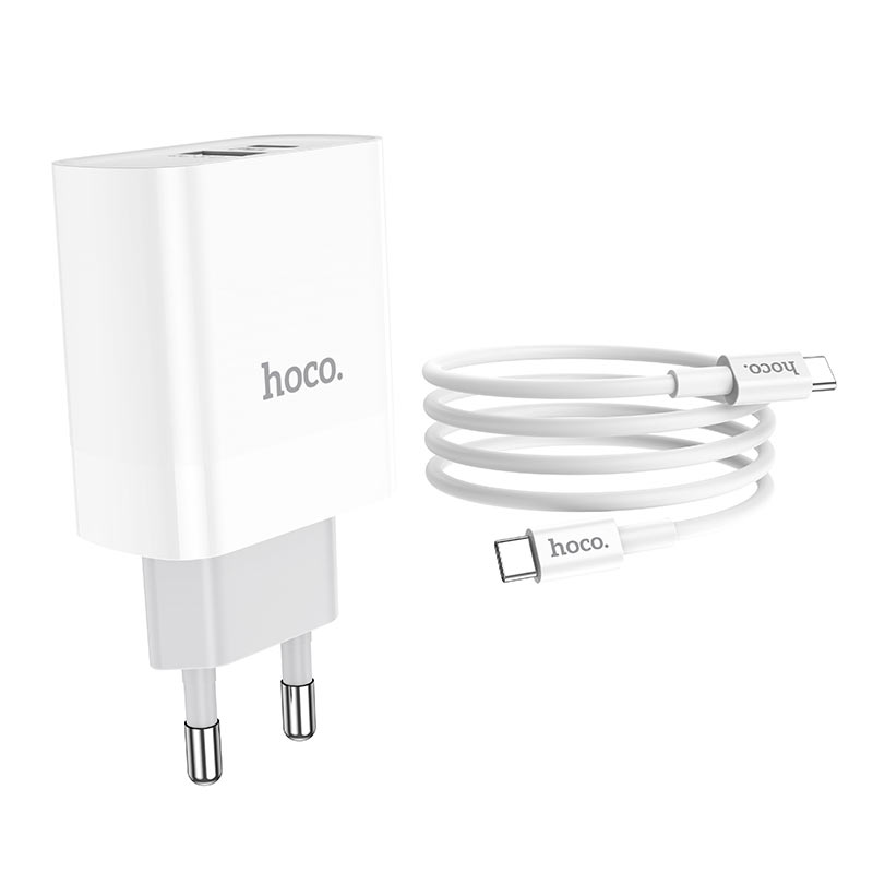 Wall charger “C80A Rapido” PD + QC3.0 EU plug set with cable