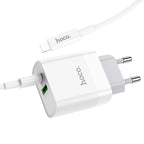 Wall charger “C80A Rapido” PD20W + QC3.0 EU set with cable