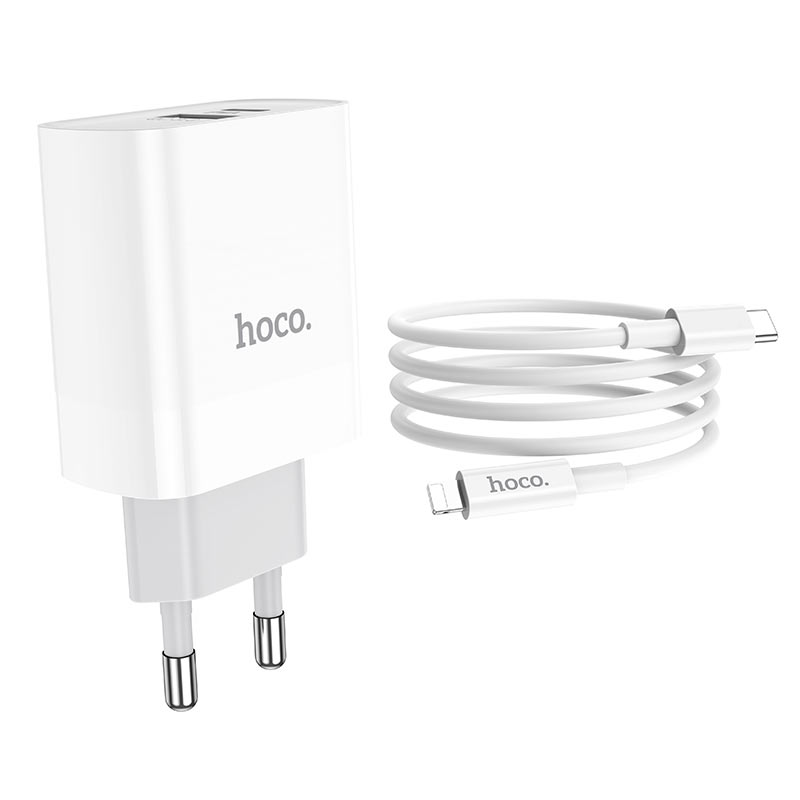 Wall charger “C80A Rapido” PD20W + QC3.0 EU set with cable