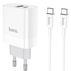 Wall charger “C80A Rapido” PD20W + QC3.0 EU set with cable