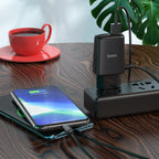 Wall charger “C82A Real power” EU dual port with built-in wire