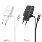 Wall charger “C82A Real power” EU dual port with built-in wire