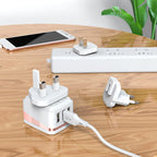 Wall charger “C83 Detachable pin” US / EU / UK plugs