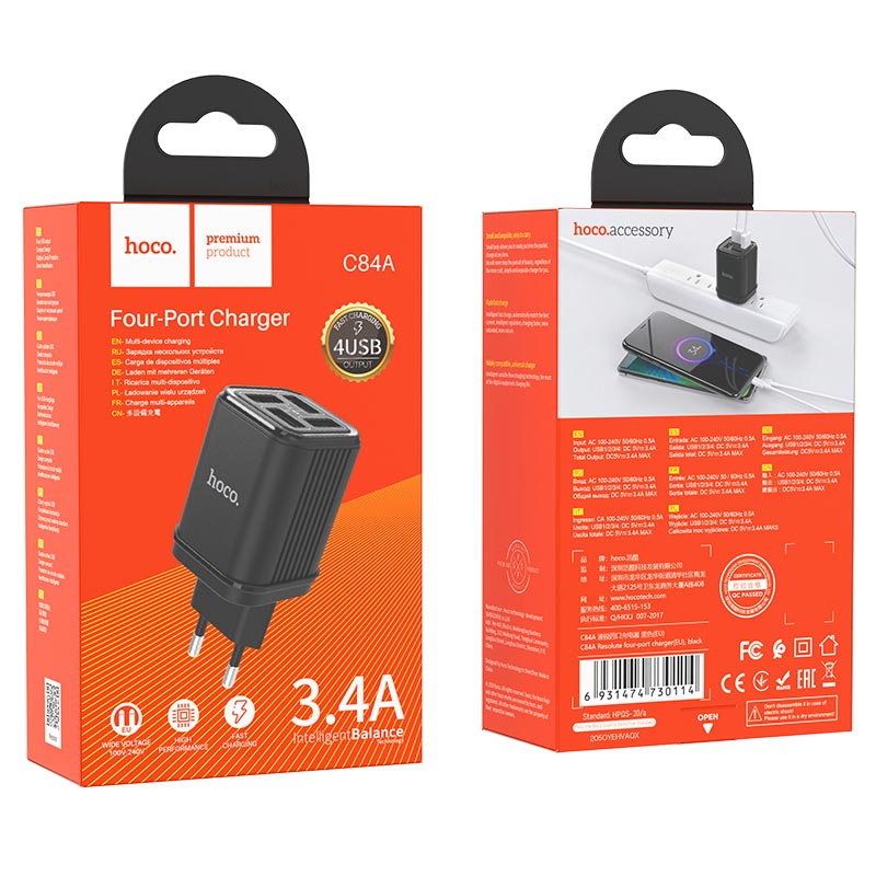 Wall charger “C84A Resolute” EU plug