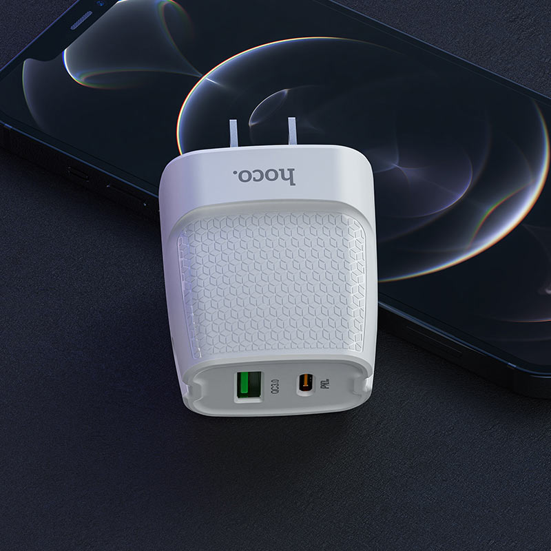Wall charger “C85 Bright” PD20W + QC3.0 US plug