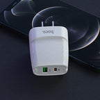 Wall charger “C85 Bright” PD20W + QC3.0 US plug