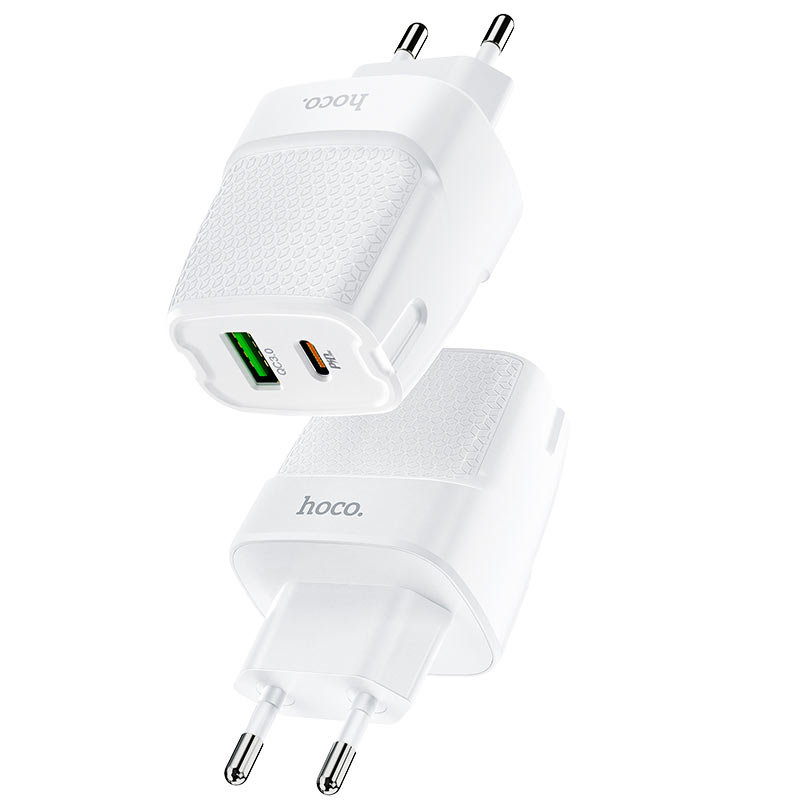 Wall charger “C85A Bright” PD20W + QC3.0 EU plug