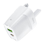 Wall charger “C85B Bright” PD20W + QC3.0 UK plug