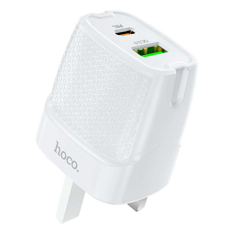 Wall charger “C85B Bright” PD20W + QC3.0 UK plug
