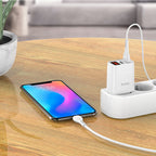 Wall charger “C86A Illustrious” dual port EU set with cable