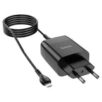 Wall charger “C86A Illustrious” dual port EU set with cable