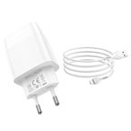 Wall charger “C86A Illustrious” dual port EU set with cable
