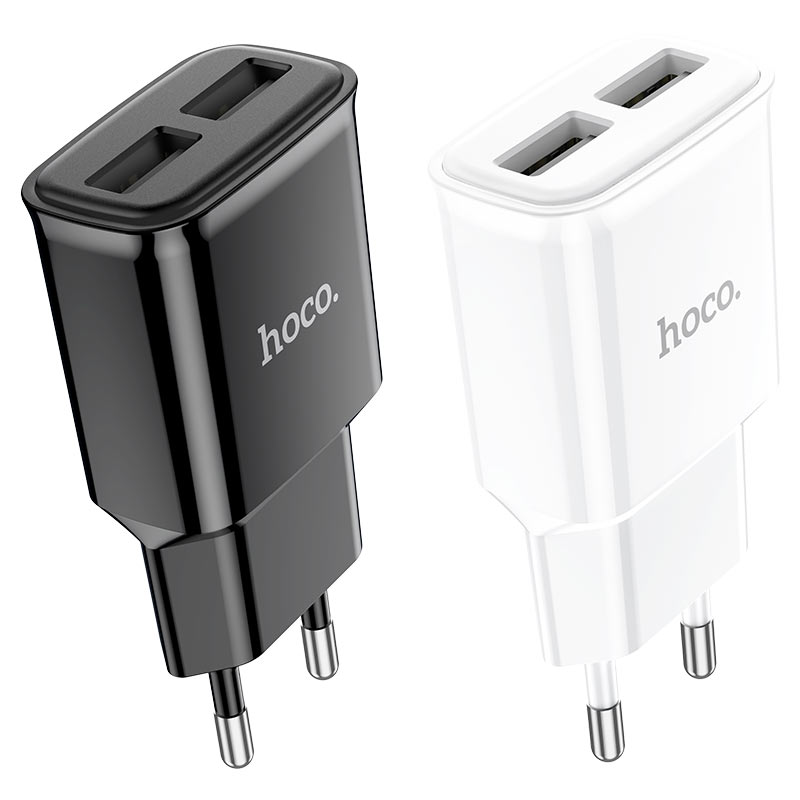 Wall charger “C88A Star round” dual port EU set with cable