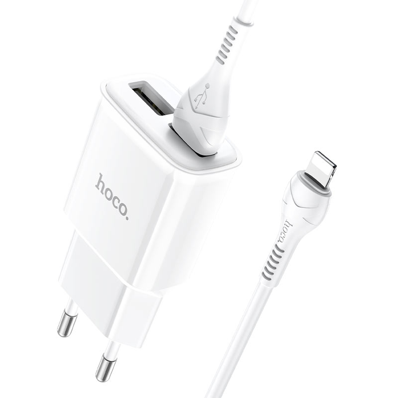 Wall charger “C88A Star round” dual port EU set with cable