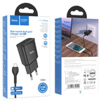 Wall charger “C88A Star round” dual port EU set with cable