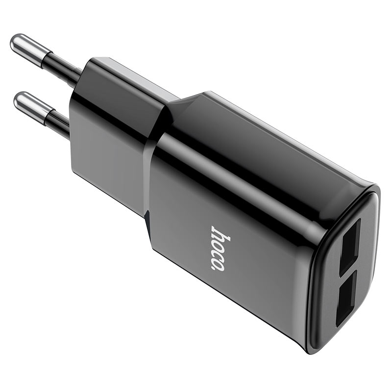 Wall charger “C88A Star round” dual port EU set with cable