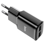 Wall charger “C88A Star round” dual port EU set with cable