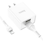 Wall charger “C89 Light road” dual port US set with cable