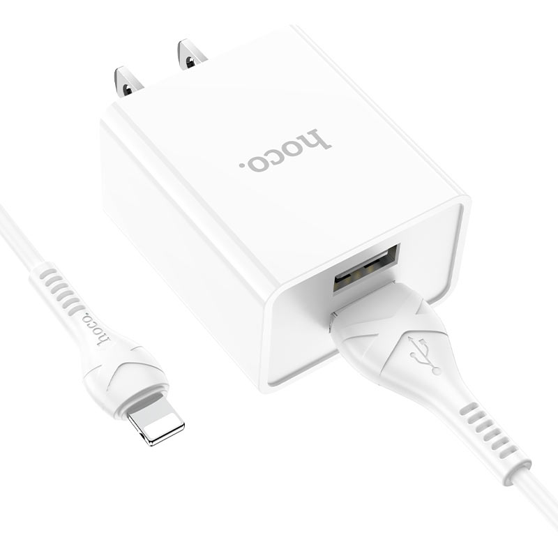 Wall charger “C89 Light road” dual port US set with cable